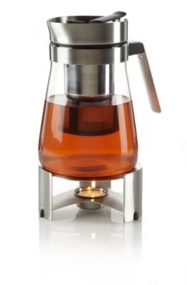 Modern Stainless Steel Teamaker with Warmer